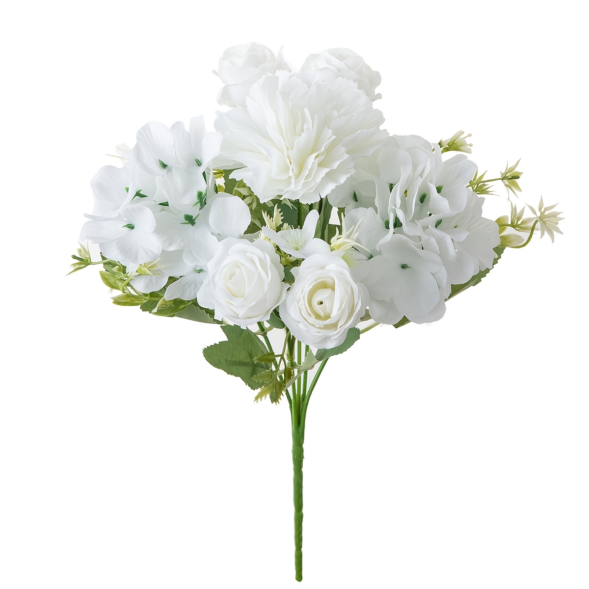 Image of 1pc Simulation Carnation Mini Rose, Anti Uv Real Touch, Indoor Home And Outdoor Garden Decoration Flower , Summer, Autumn, , , Halloween, Graduation Season, Thanksgiving, Party Activities
