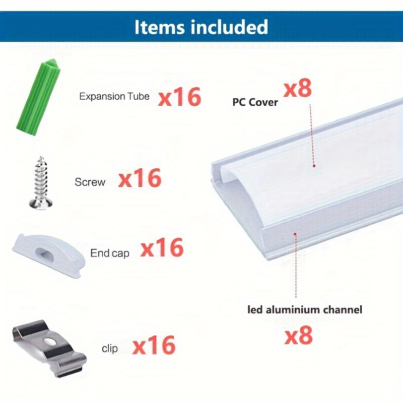 Flexible Led Strip Channel Bendable Aluminum Mounting Track Temu