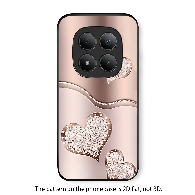 TEMU Phone Case - 2d Flat Phone Case Suitable For Redmi Note 15 Pro+ 5g/note 15 Pro 5g/note 15 5g Acrylic Phone Case With Glossy Glass-like End, Hard