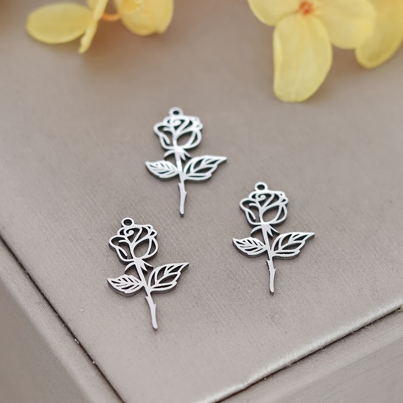 TEMU 3 pz Ciondoli a Forma Vintage per Creazione di Gioielli, Nappe Delicate, Braccialetti, Collane, Accessori Fai da Te, Pendente in Acciaio