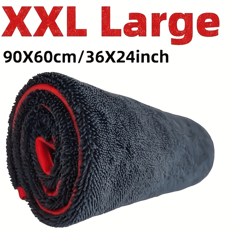 XXL Izjemno velika avtomobilska brisača iz ultra-finih vlaken, hitro sušeča brisača, hitro sušeča brisača brez , set za čiščenje avtomobila,