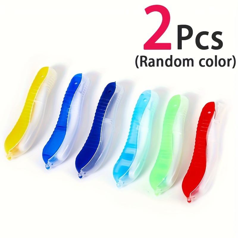 2pcs Portable Foldable Travel Toothbrushes, Soft Manual Toothbrushes With Soft Bristles For Deep Cleaning Oral Care, Great For Daily Use For Adults, Random Color