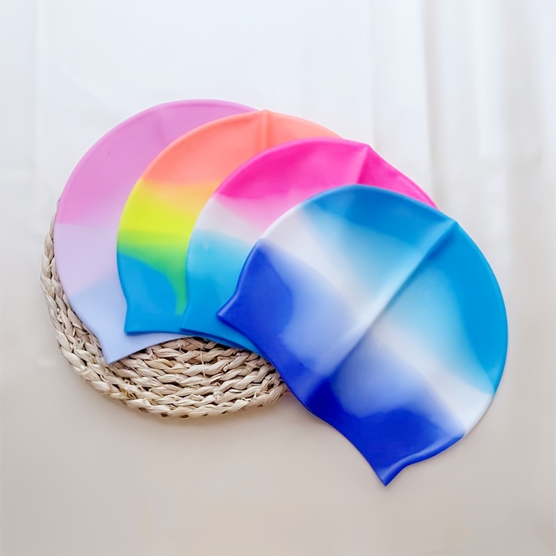 

Silicone Swim Cap For Adults - Waterproof, Non-woven Fabric, Valentine's//father's Day Gifts