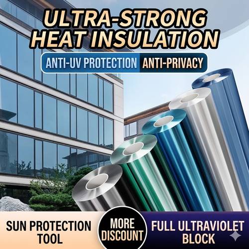 summer insulation one way glass insulating film blocking static self film anti sunlight saving window sticker privacy and glare way film suitable for bedroom bathroom privacy sunroom shading