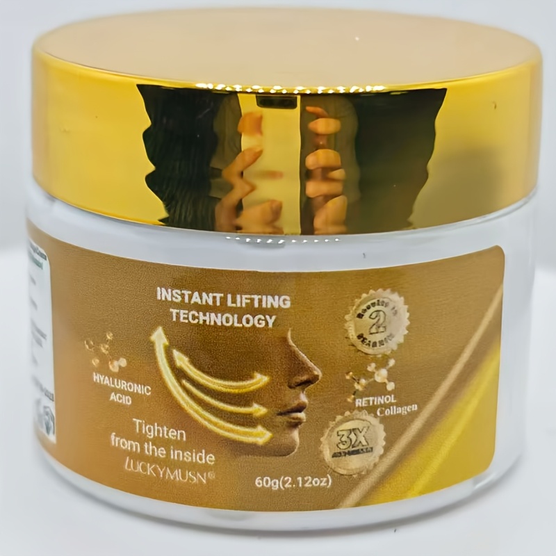 Image of Instant Lifting Cream With Retinol, Collagen & Bee Venom - Wrinkles, Moisturizing Formula For Collagen, Firming Skin Smoothing Cream Suitable For Types, Lift & Radiance, 60g/2.12oz