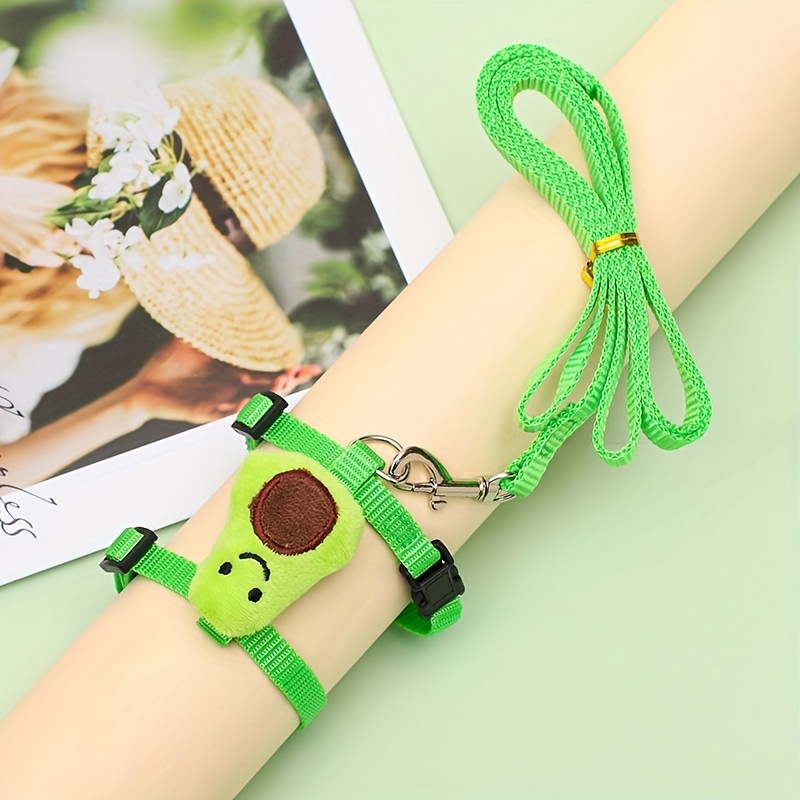 TEMU Ensemble Harnais et Ceinture Réglable pour Lapin, Gilet Anti-Fuite pour Lapin, Animaux de Compagnie Jogging Lapin Chat Chiot Chaton et Autres