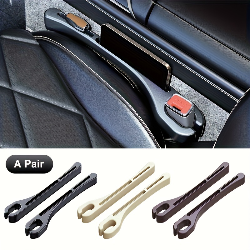 

2-pack Car Seat Gap Filler - Tpu Leakproof Storage Organizer For Front & Rear Seats, Vehicle Interior Accessories