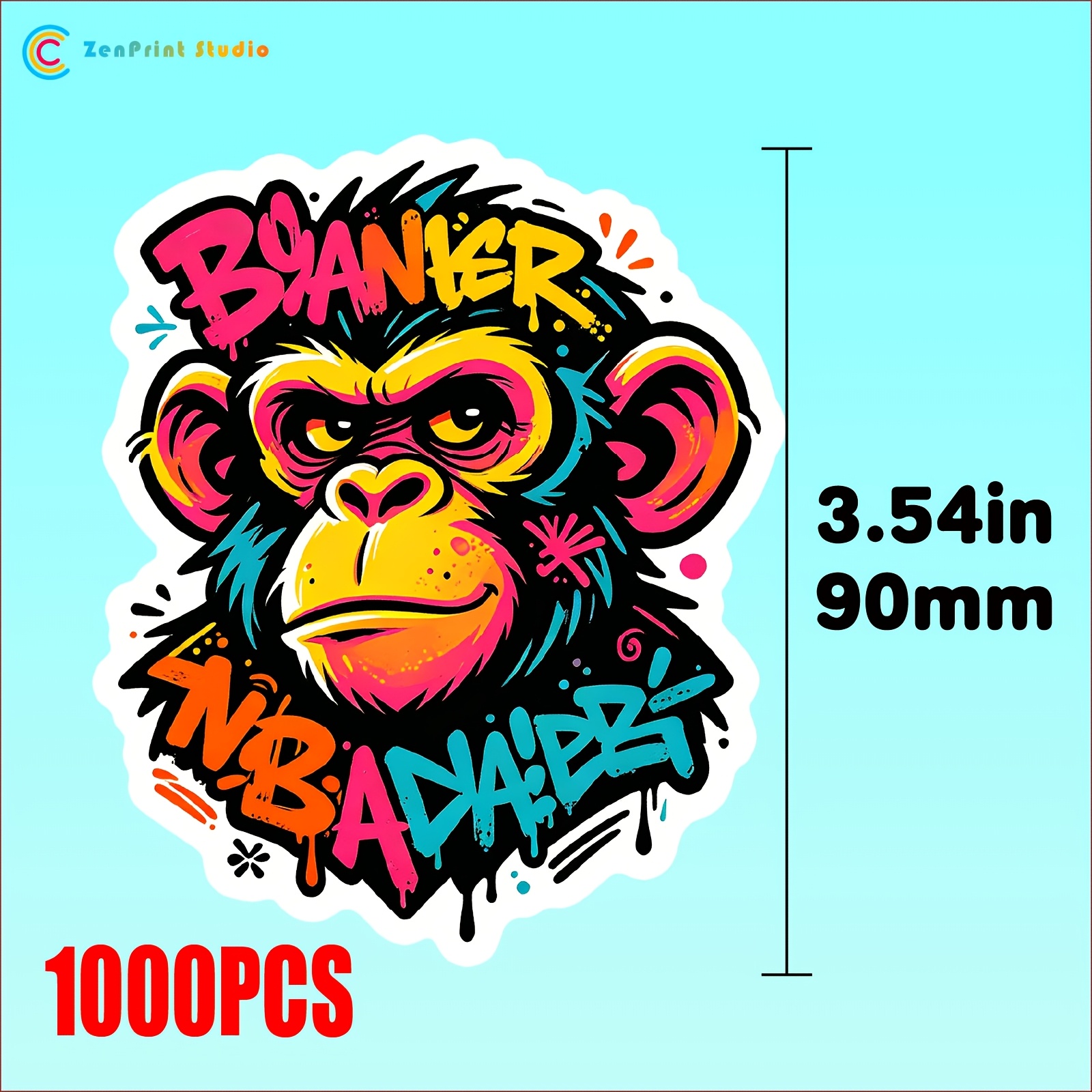 Custom Irregular Self-Adhesive Stickers, No Mold Fee