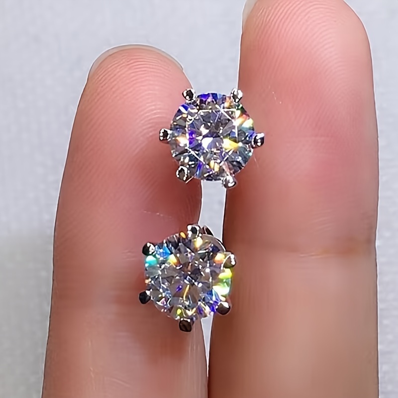 TEMU 1 di Orecchini da Sposa per Sposa con Zirconia da Donna, Accessori Nuziali, Gioielli Qualit� Ipoallergenici in Acciaio Inossidabile Argentato,