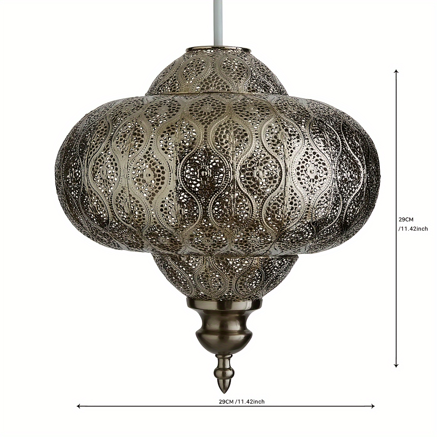 TEMU Fretwork Pendant Shade Ceiling Light Fixture Decorations For Home Wedding (lamp Shade , Not Included Cord And Bulb)