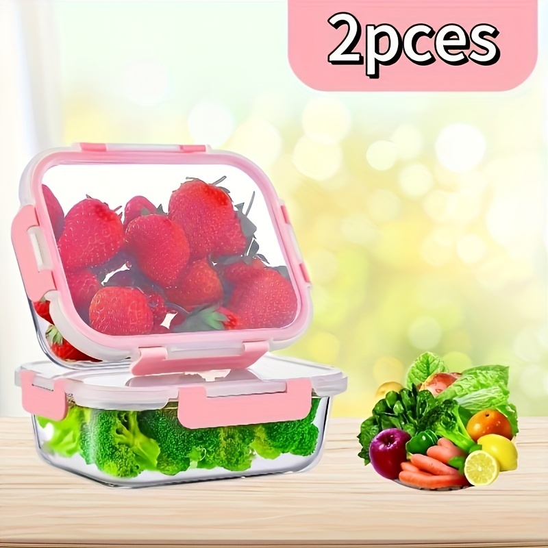 

36oz. Glass Storage Box For Adults: Reusable, Airtight With Lid, Compatible With A Of Appliances (microwave Oven Refrigerator Dishwasher)