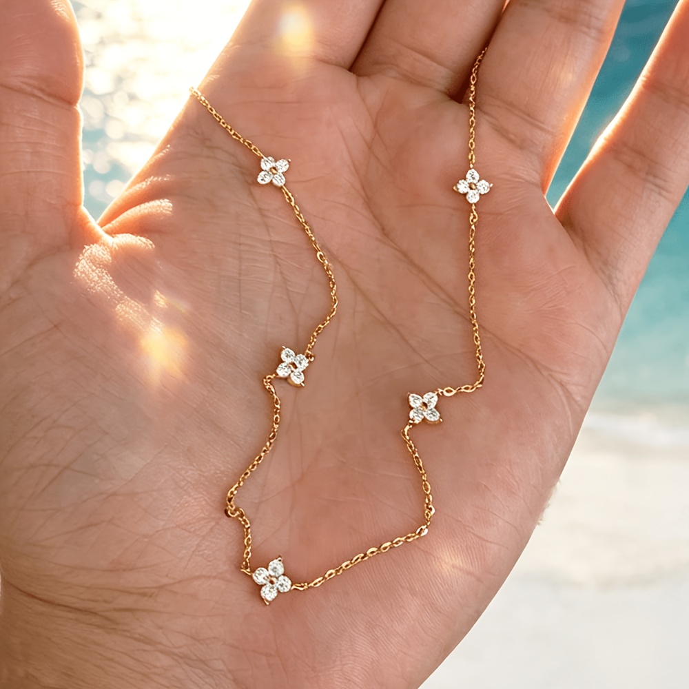 Women's 18K Golden Plated Classic Easy Collar Necklace