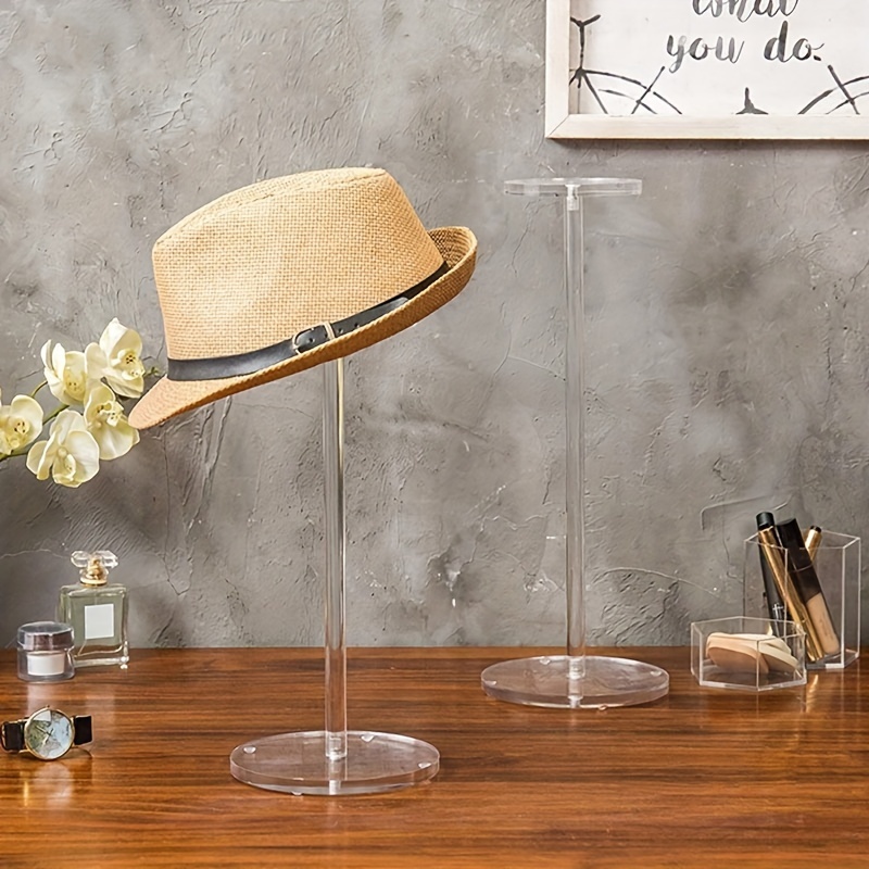 

1pc Clear Acrylic Hat Display Stand - Perfect For Wigs, Diy Hair Accessories & Desktop Storage In Salons And Home