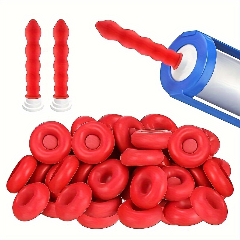 

10pcs Caulking Covers, Caulking Saving Covers, Caulking , Open Caulking Tube Covers For Sealing And Saving, Red