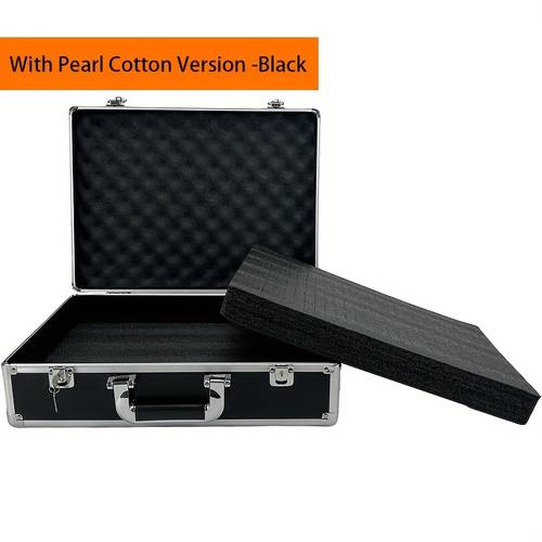 durable aluminum storage box with lock lightweight multi functional secure travel case for home office outdoor use portable organizer for tools collectibles