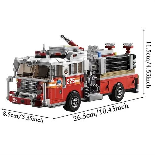 set di costruzioni da 1052 pezzi camion dei americano set auto dei di set giocattolo dei veicolo giocattolo per bambini materiale abs regalo di compleanno regalo di natale