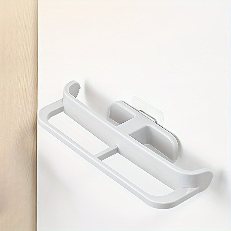 1 шт. Подставка для тапочек для ванной комнаты, настенный органайзер для обуви, хранилище для прихожей над дверью, держатель для полотенец, пластик, 9.84 дюйма x 3.54 дюйма