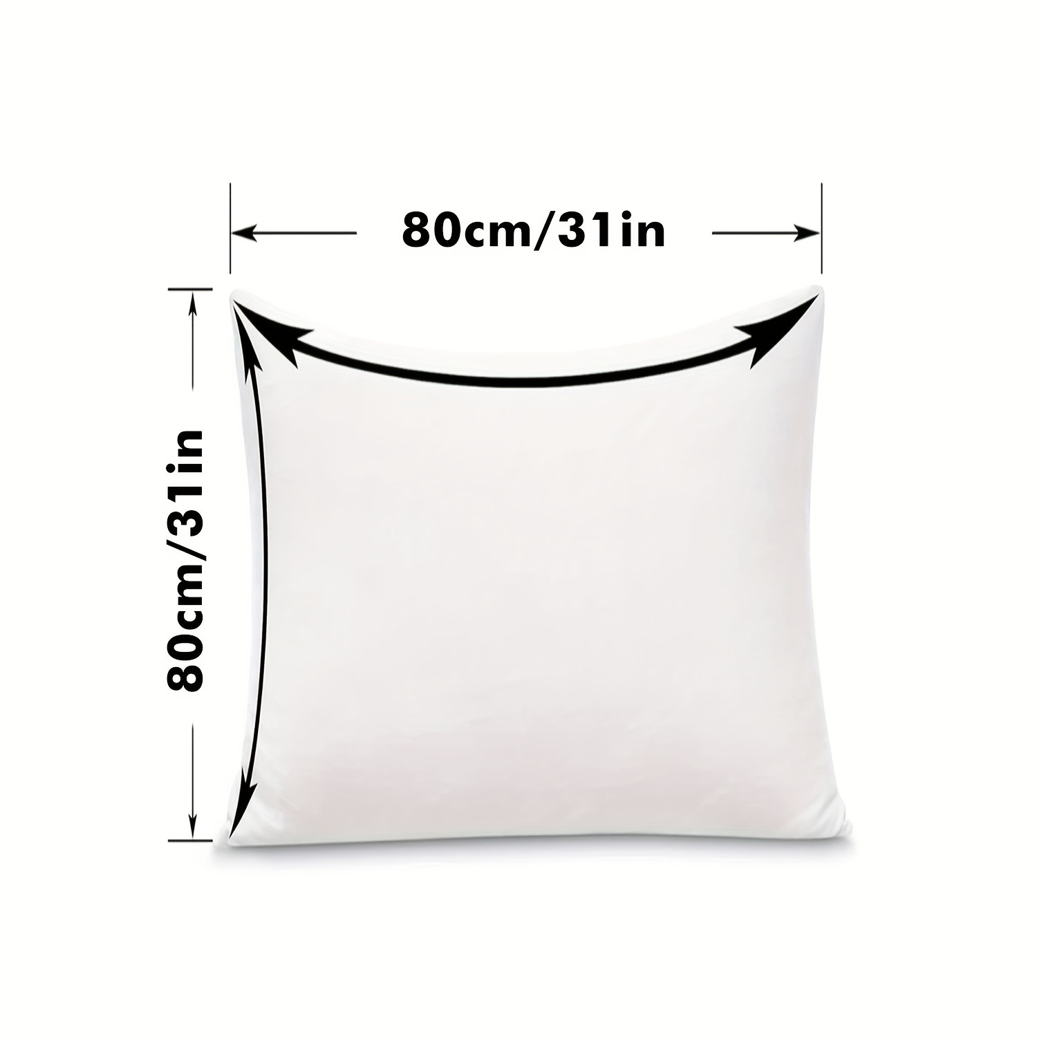 White Thickened Pillow Protector, Home Dorm Living Room Pillowcases