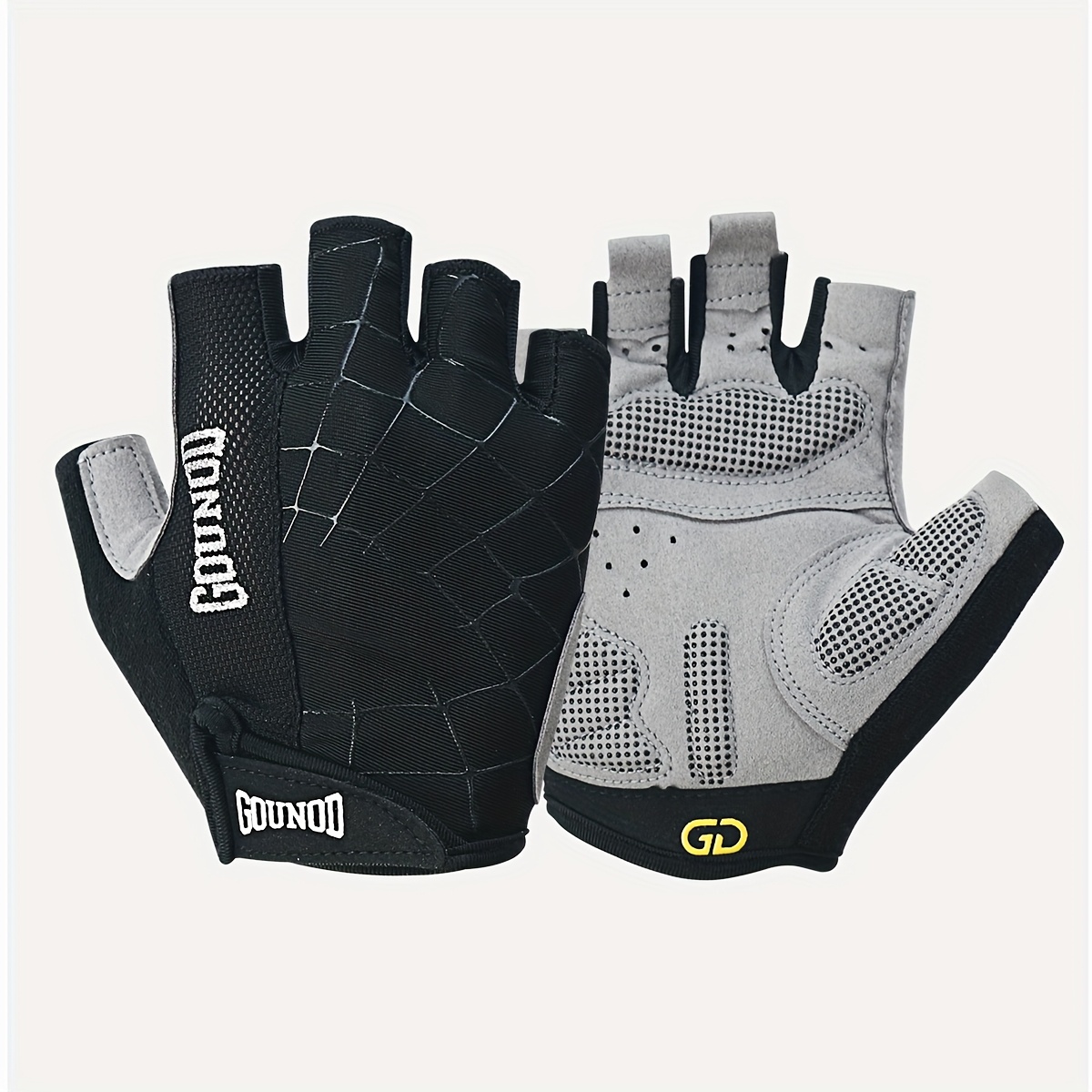 TEMU 1 Pair Non-slip Breathable Fitness Gloves - With Lightweight Full Palm Gym Training And Cycling Weightlifting Gloves
