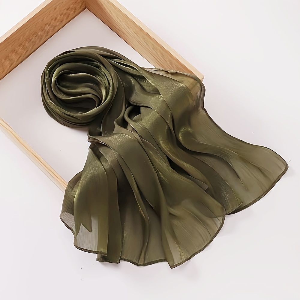 Dopamine Color Fine Sequined Neck Scarf, All-Season Accessory