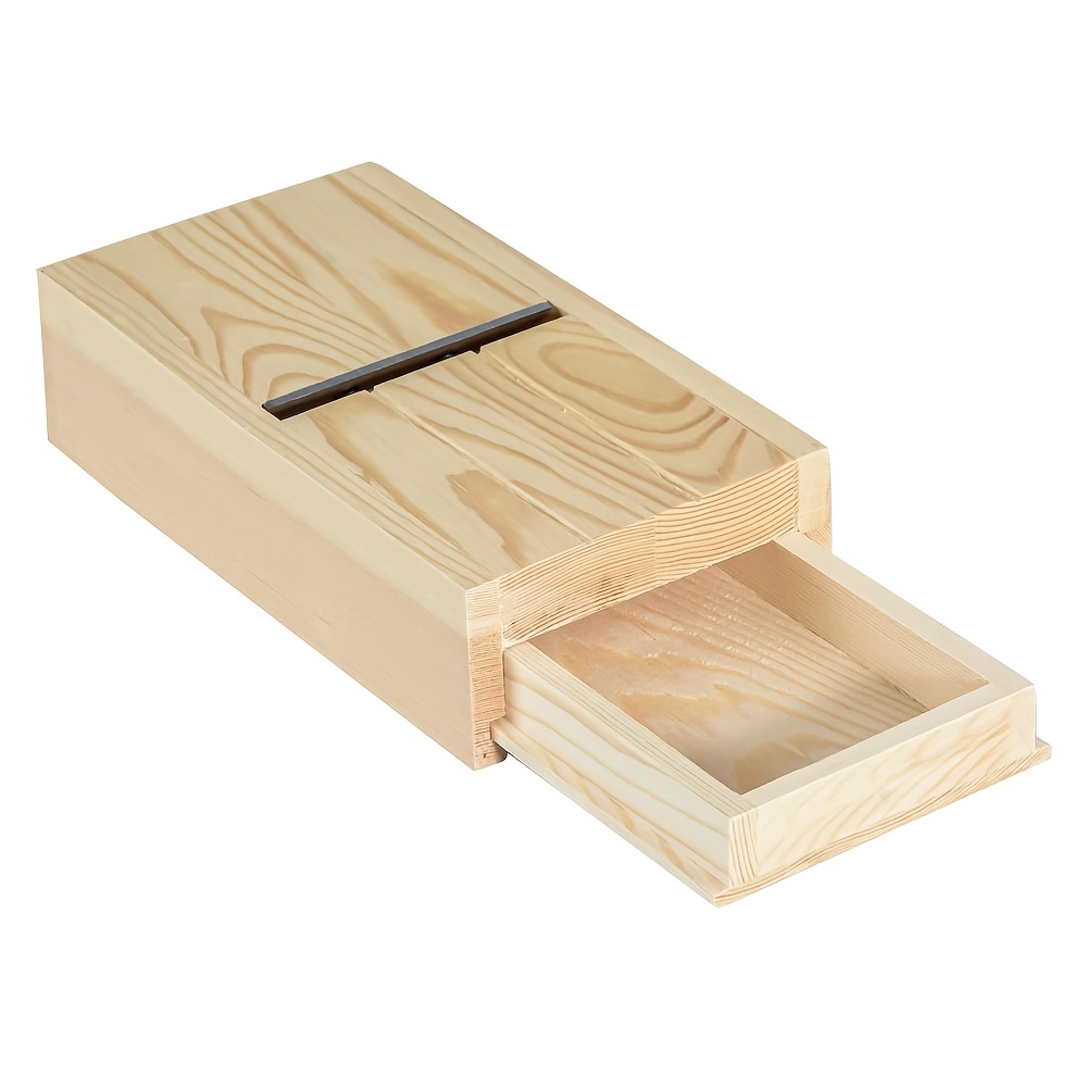 

Wooden Soap Planer Cutter With Metal Trimming Shaving Drawer, Wood Craft Soap Beveler, For Diy Making Supplies