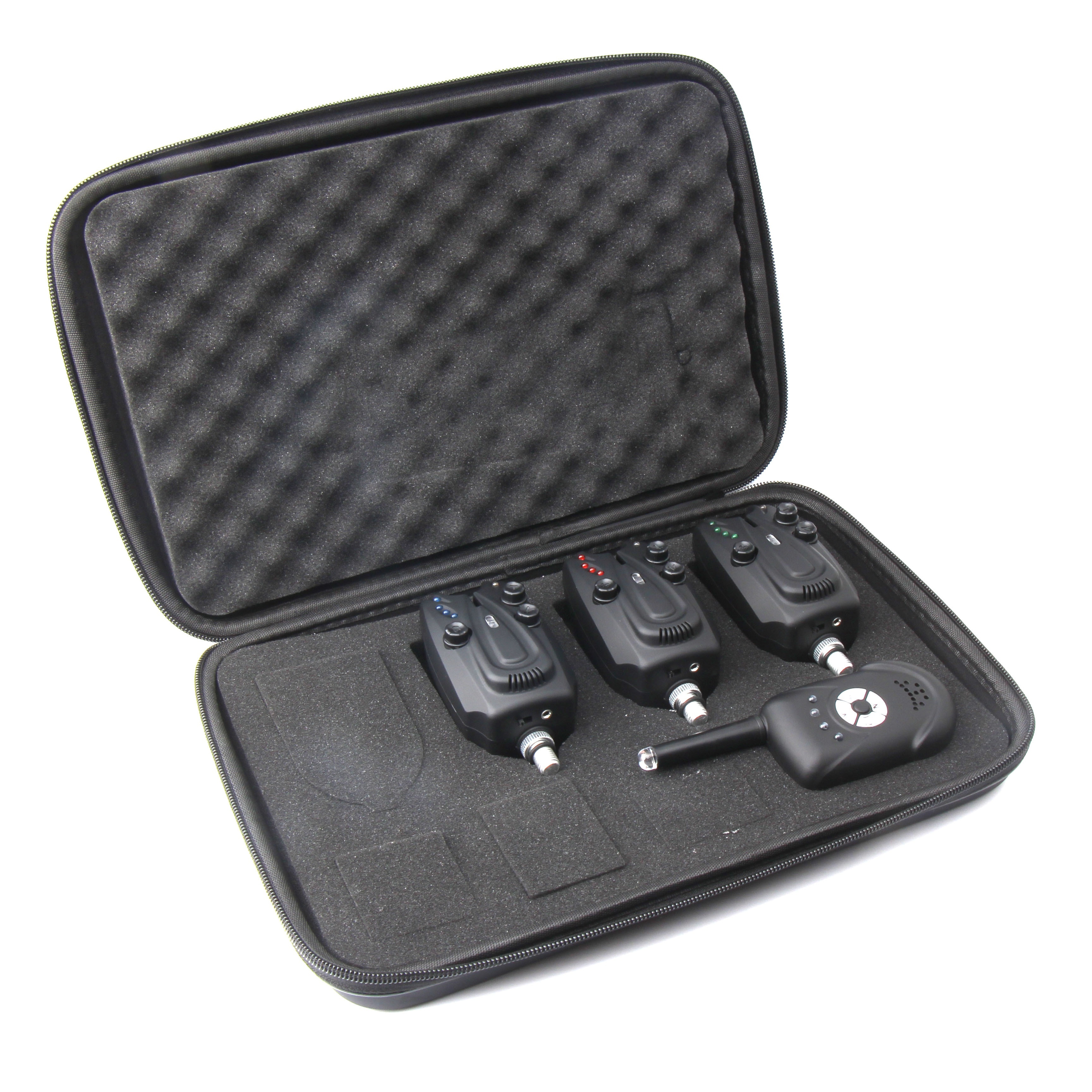 TEMU JSFUN Neue Verbesserte Verstellbare LED-Karpfangel-Alarm mit 3 Alarms, 1 Indikator - Hohe Empfindlichkeit, Lautstärkeregulierung, Automatischer