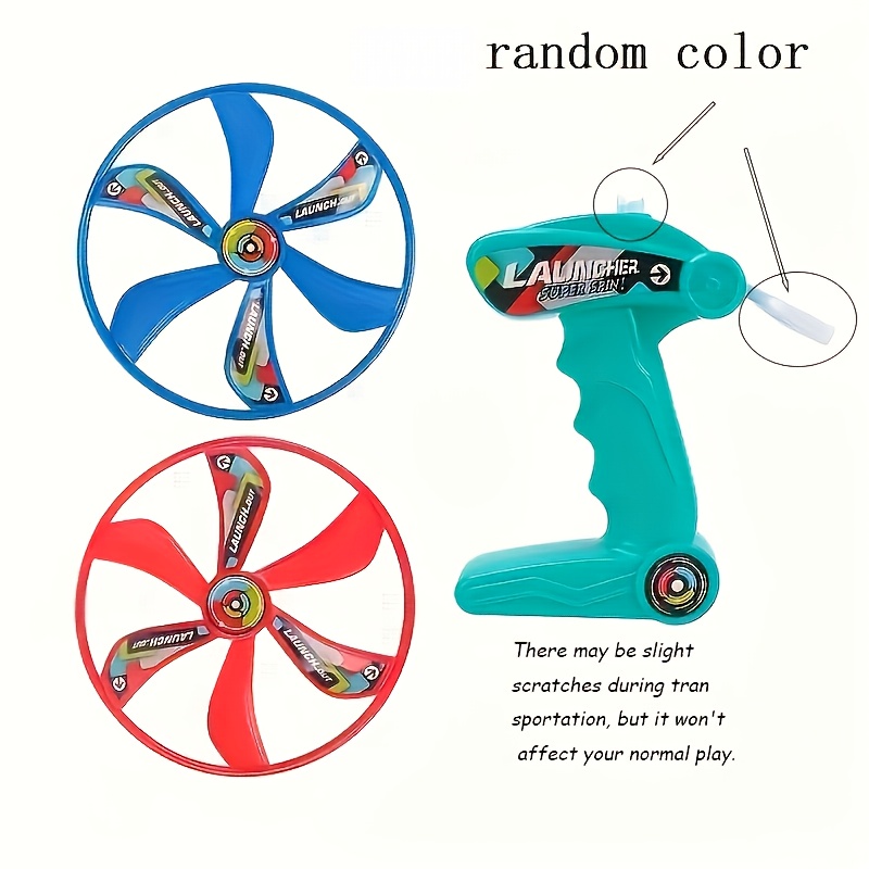 Image of Spinning Saucer Toys, Outdoor Sports Toys, Large String Spinning Saucer, 1 Transmitter And 2 , Family Interactive Outdoor Flying Toys