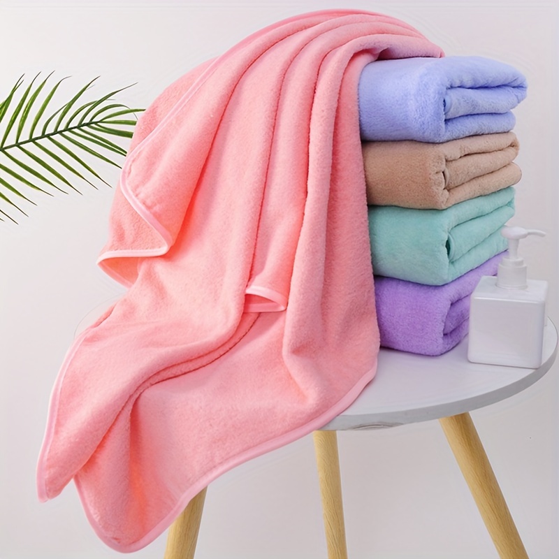 

Tropical Microfiber Bath Towels Set, Super Absorbent Coral Velvet Bathroom Towels, Space Themed Knit Fabric, Oblong Shape, Ideal For Shower, Beach, Travel - 1-piece (28x55 Inches)