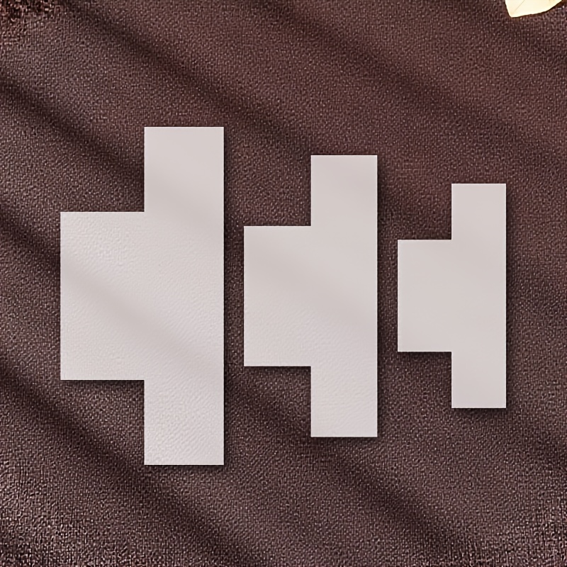 TEMU Lot de 3 gabarits de couture pour fabrication de sacs à main, panier de rangement DIY, gabarit de matelassage, règle de découpe en PET - Idéal