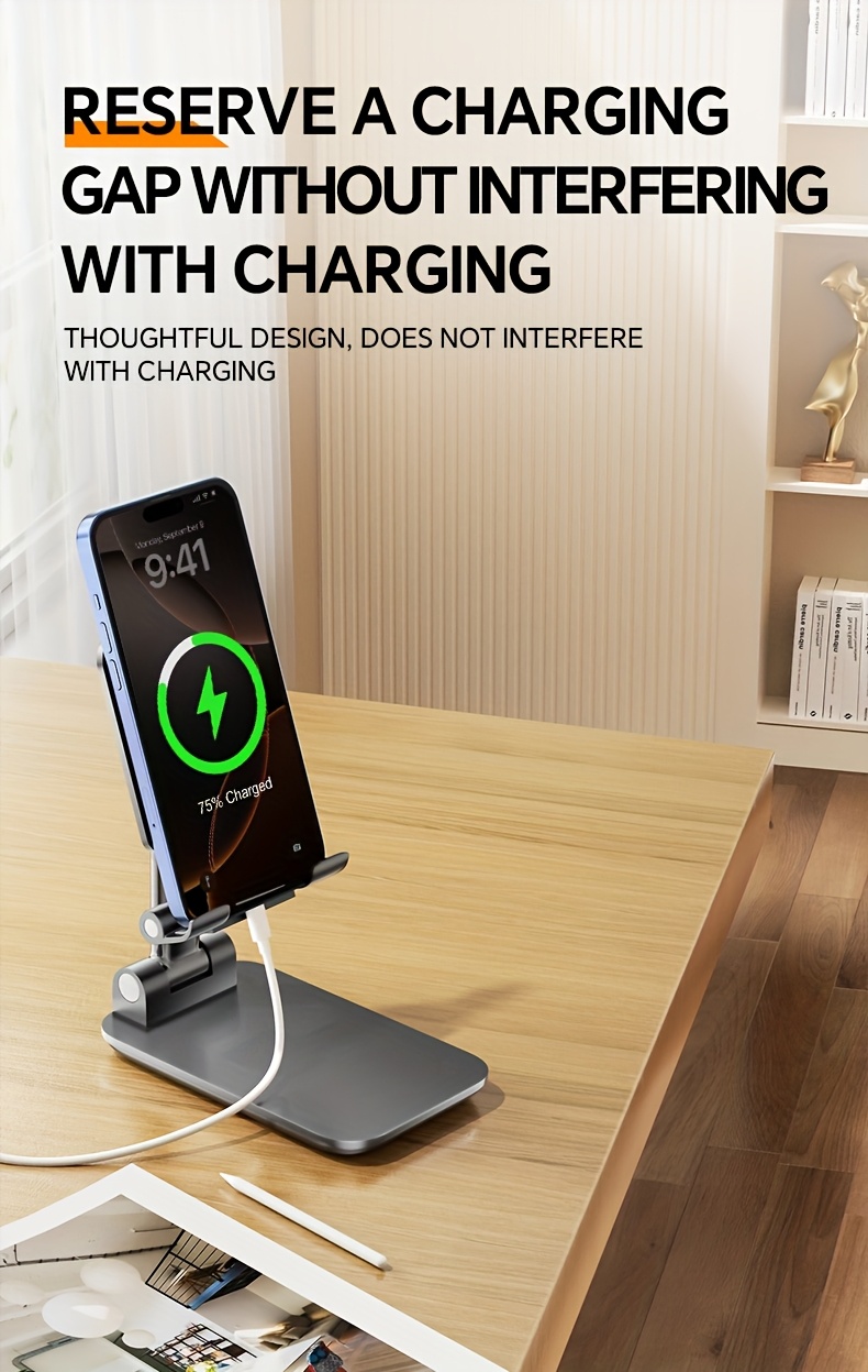 手机支架，稳固耐用，可调节高度，通用abs材料，移动支架，适用于所有型号的手机，多种颜色可选 商品详情 4