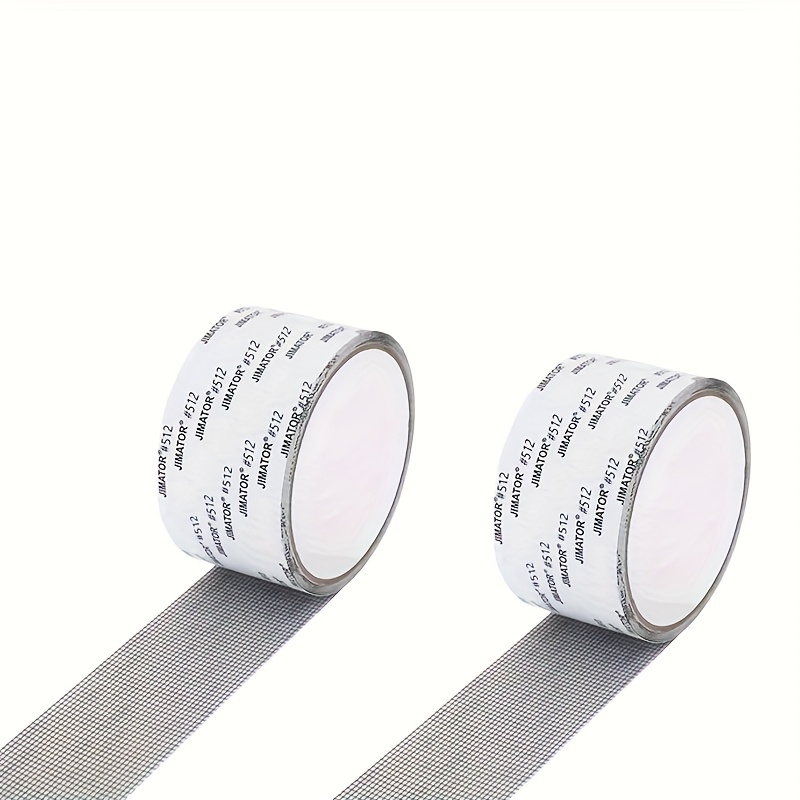 2 Rolls Self Adhesive Screen Repair Tape| Waterproof And Insect Proof Mesh Patch For Window And Door| Strong Adhesive Hole Repair| Polyester Material, Mesh Patch, Self-adhesive