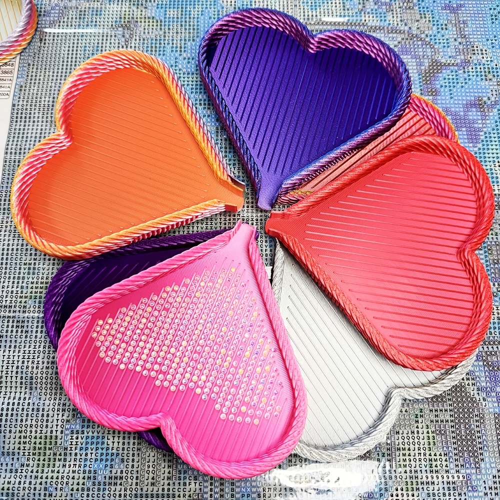 

1pc Tray, Large Heart-shaped Plastic Craft Accessory, For Artistic , Ideal Valentine's Gift