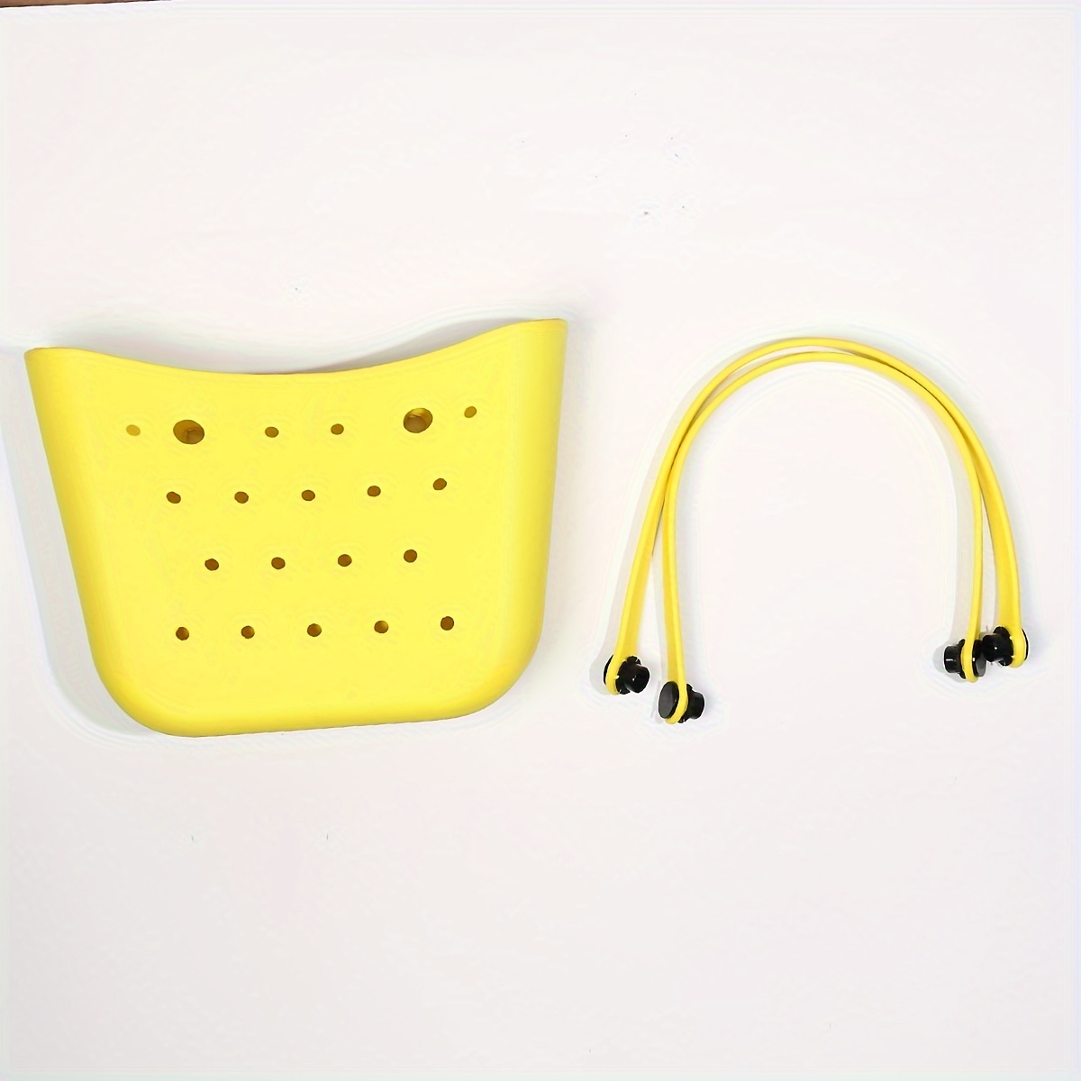 TEMU Seaside Large Capacity Eva Beach Hole Bag, Bag Handbag, Storage Solid Color Lightweight Eva Smooth Mouth Cartoon Beach Bag