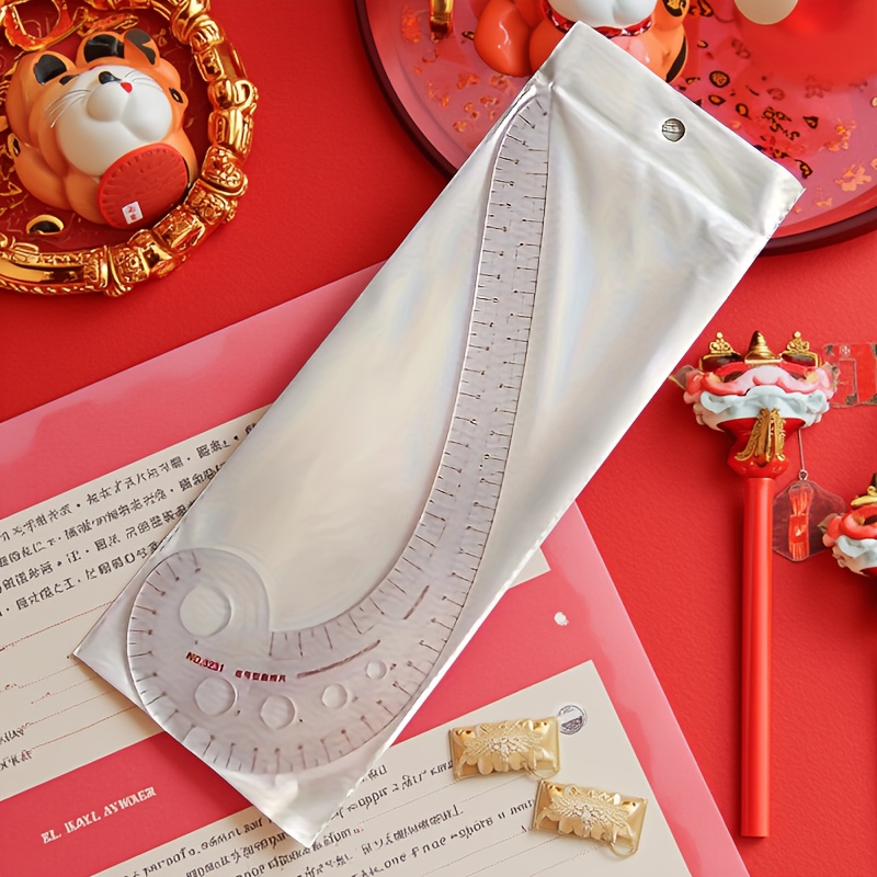 TEMU 1peça 3231 Ruler Roupas Ruler De Roupas Desenho Ruler Padrão Ruler Corte Ruler Corte Costura Roupas Ruler Costura Ruler