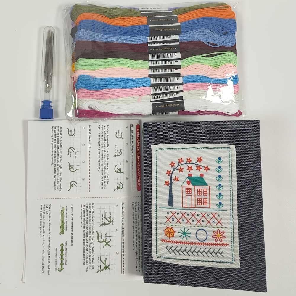 TEMU Mini Set di su Tela con Strumenti Completi e Guida - per , per Principianti, Appassionati di Hobby Creativi, Regalo, Collezionabile e di Cucito
