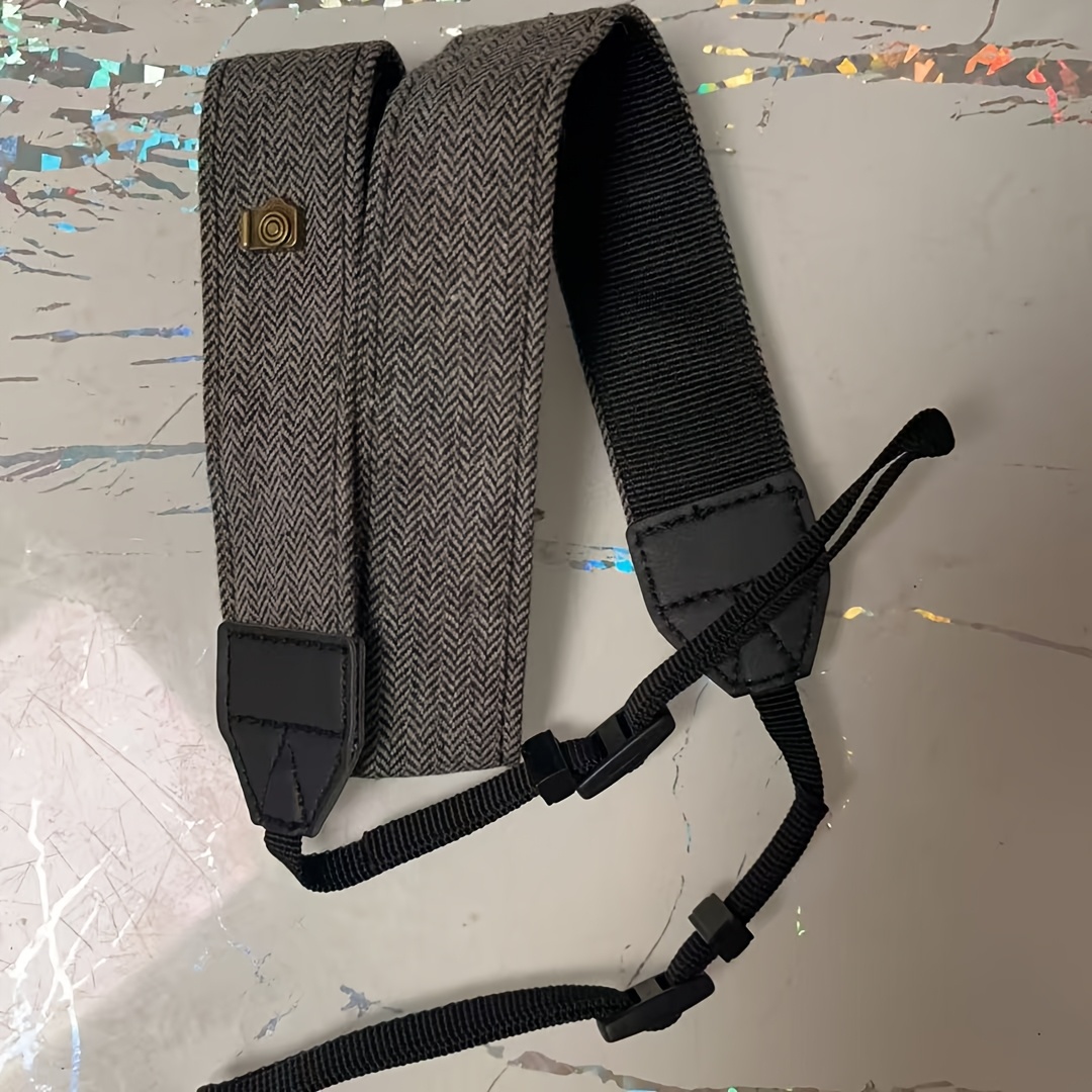 Image of 1pc Adjustable Leather Cotton Neck Strap Camera|camera Accessories-camera Strap