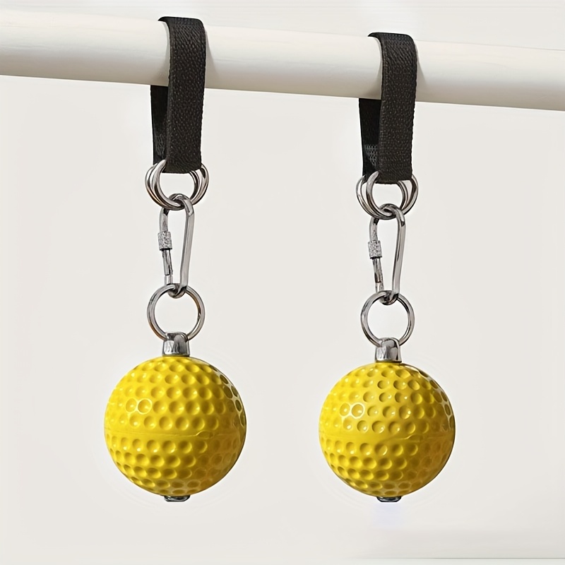 pair of yellow grip strength training balls textured surface for finger forearm and hand strengthening   traction battery free suitable for fitness chains   and climbing muscle finger trainer Product details 2
