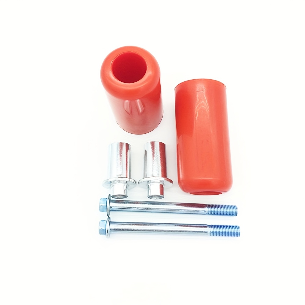 TEMU 2pcs Universal Motorcycle 8mm Frame Slider Pad Falling Protection For Cafe Racer Old School Bobber