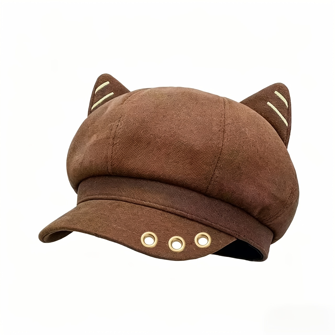 TEMU Cute Ears Beret Hat, Versatile And Face- Women's Hat