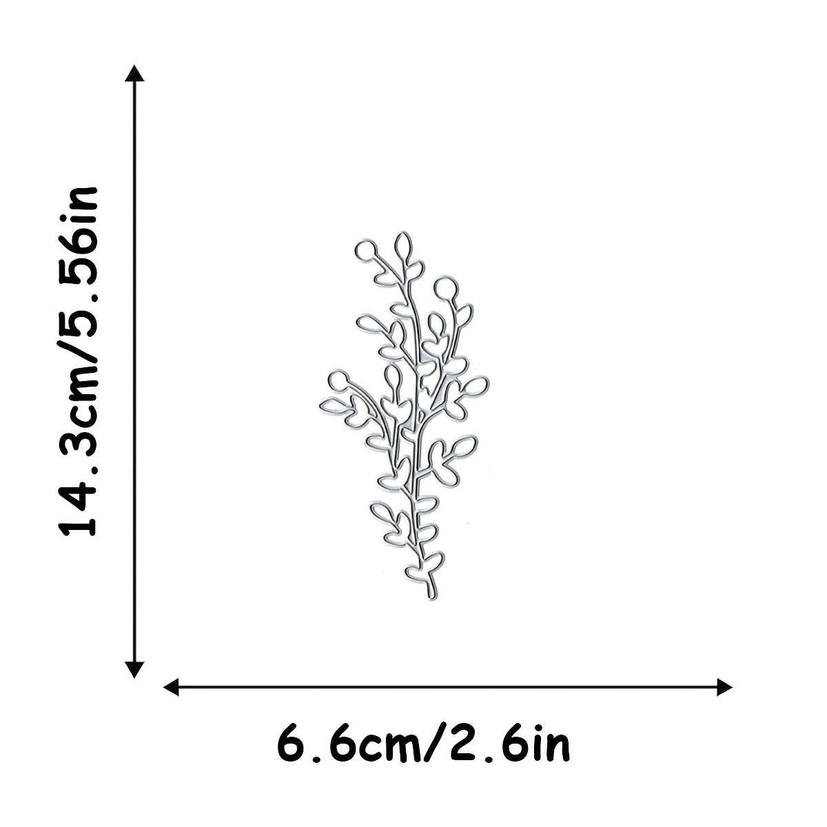 Image of A Single-piece Metal Cutting Die With A Leaf Pattern, Designed For Making Paper Cards, Scrapbooks, Card Albums, And Handmade Decorations