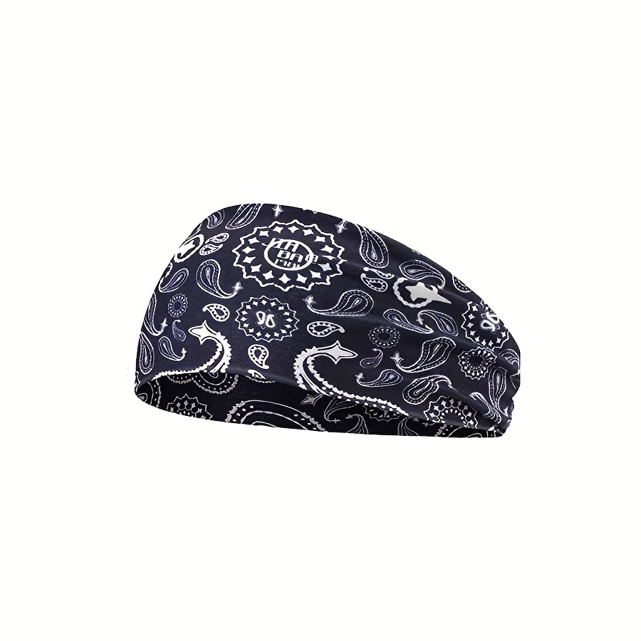 1pc/2pcs Of Headbands With Paisley Patterns, Sweat-absorbing, Breathable, Suitable For Running, Yoga, And Fitness, Featuring A Wide, Quick-drying Design To Prevent Sweat