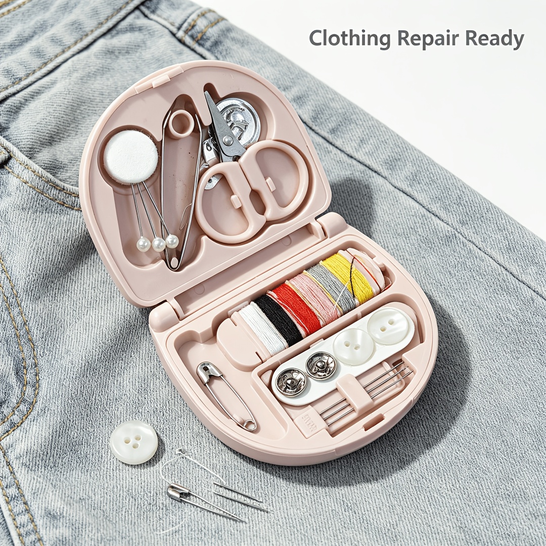 2pcs Mini Travel Sewing Kit with Essential Tools