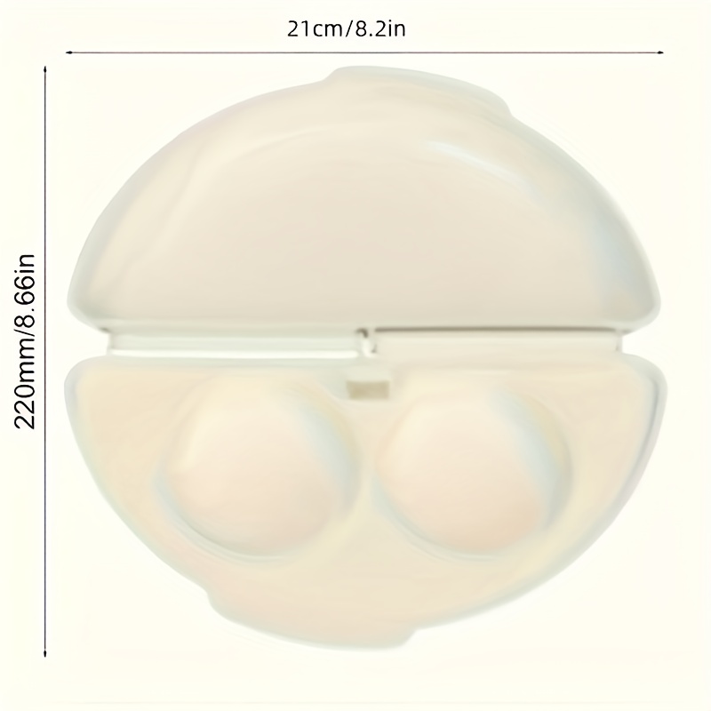 Shaon 1pc Easy To Clean Microwave Egg Cooker - Reusable, Non Sticky, Suitable For Breakfast And Baking, Kitchen Tool For Home And Restaurant Use, Dishwasher Washable, Baking Plate