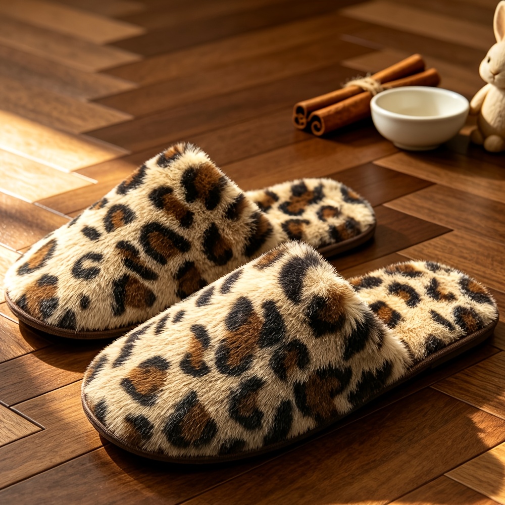 TEMU Women's Indoor Fuzzy Slippers - Soft Sole Silent Easy Slippers, Indoor Floor Sole Home Women's Warm, Women Shoes