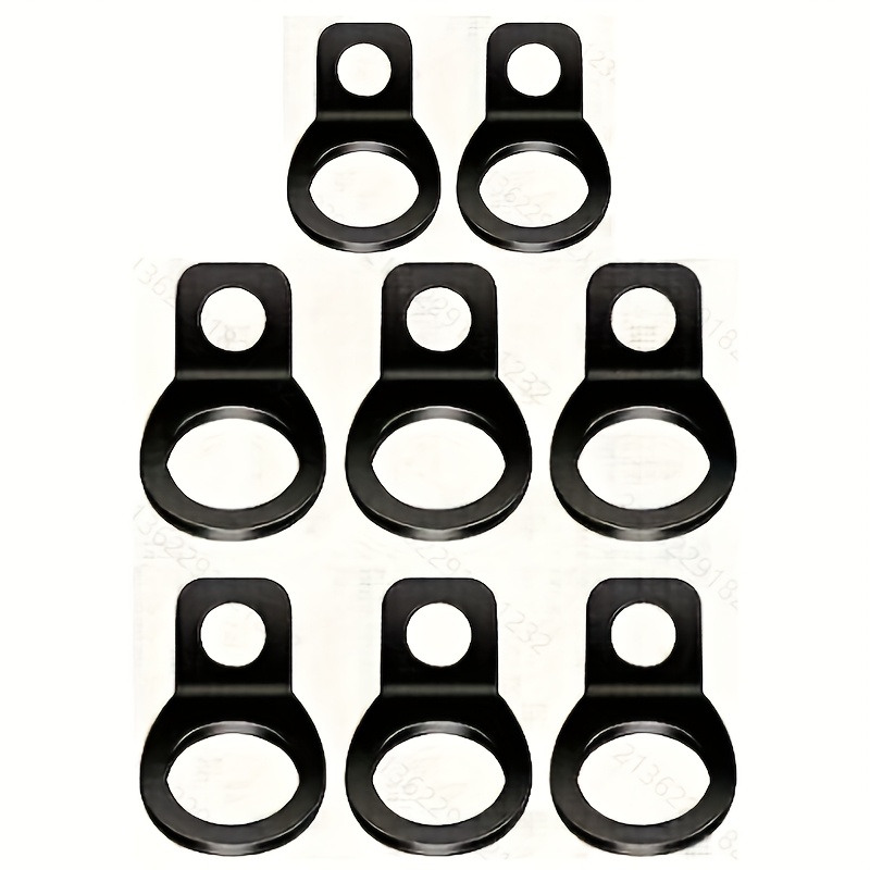TEMU 8pcs Heavy-duty O-ring Fixing Anchor Hooks For Securing Vehicle, Truck, And Bicycle Transport