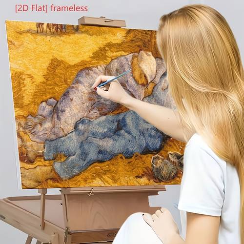 2d flat 1pc professional art use painting kit famous painting the starry van style paint by numbers frameless painting painting for art lovers home decor living room ornament study hanging