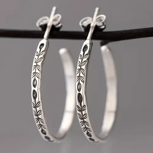 handmade jewelry hoop earrings hypoallergenic jewelry gifts for her everyday earrings