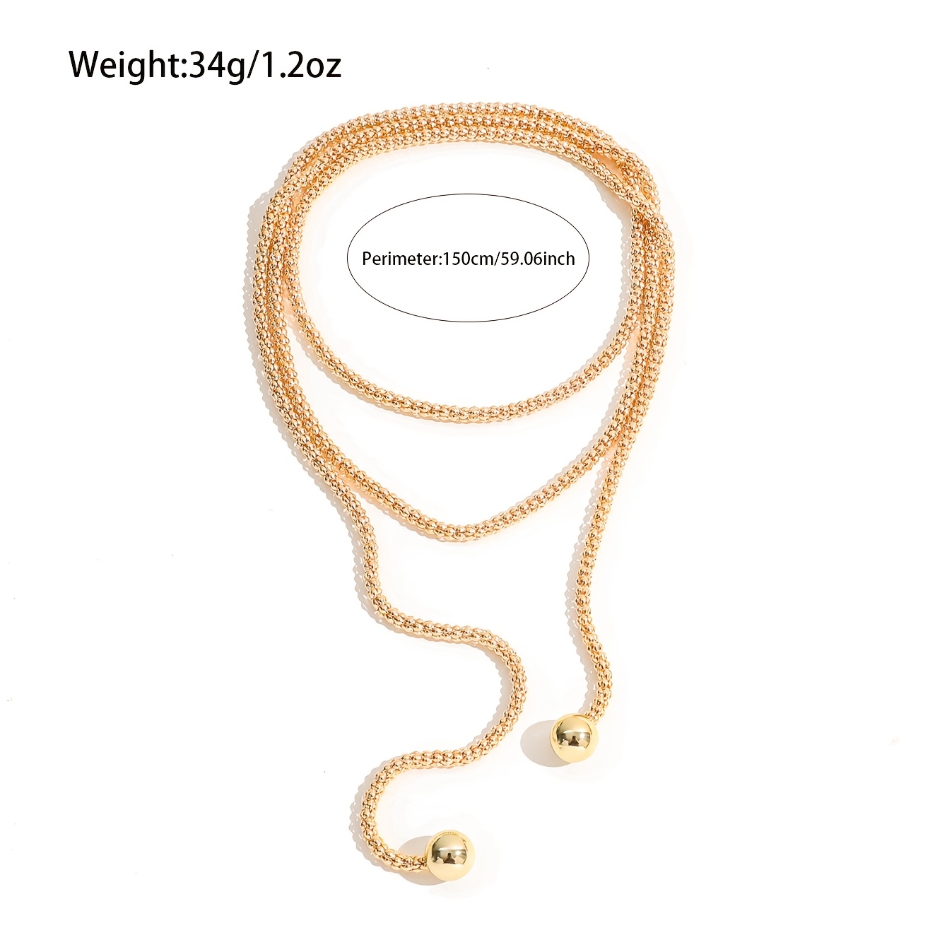 Women's Plated Multi-Layer Wrap Necklace, Elegant Gift
