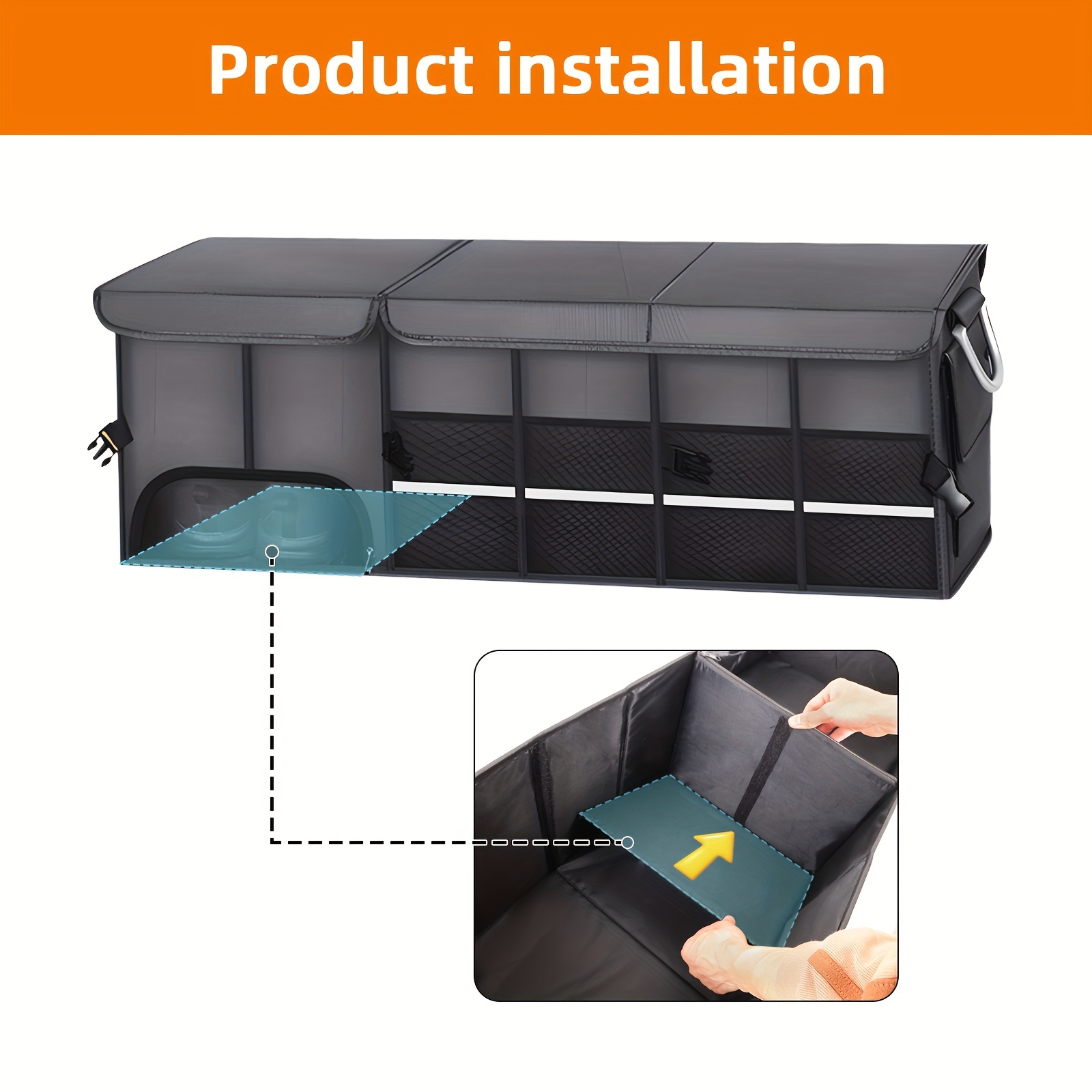 Aluminium Handle Car Trunk Organizer