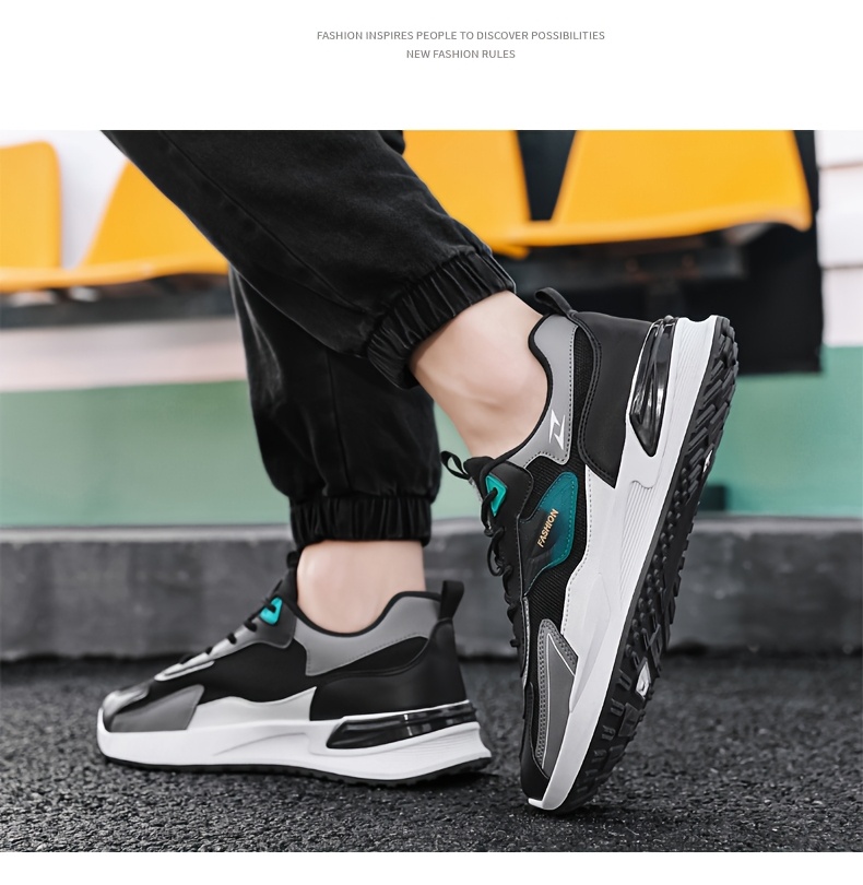 mens fashion sports sneakers lightweight versatile running shoes with     lace up closure comfortable for casual attire and outdoor activities details 8